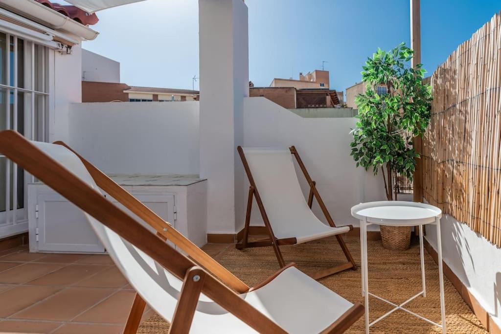 Urban Charm Rooftop Apartment With Vista Málaga Esterno foto